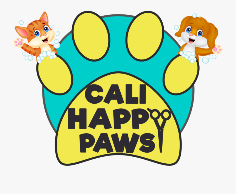 Clip Black And White Download Cali Happy Paws - Cartoon, Transparent Clipart