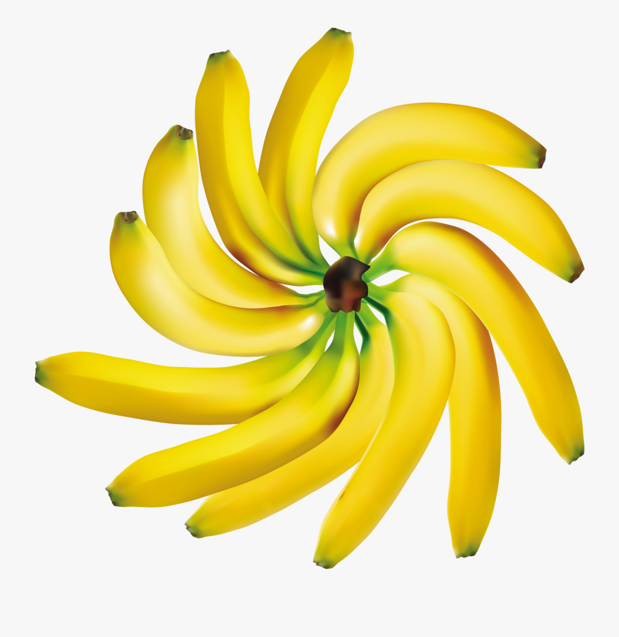 Bananas Decoration Png Clipart - Fruit Fond Transparent, Transparent Clipart