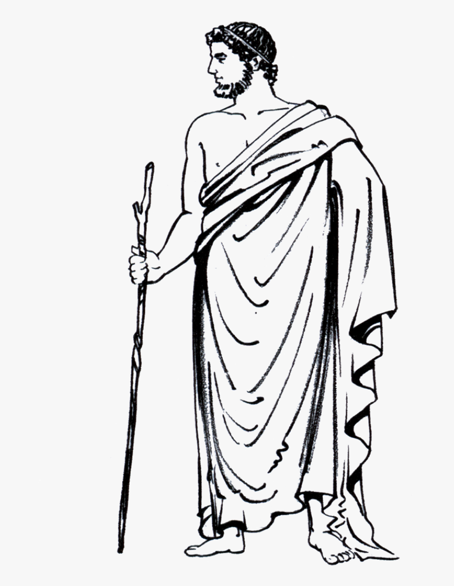 Greek Clipart Rhea - Ancient Greece Himation, Transparent Clipart