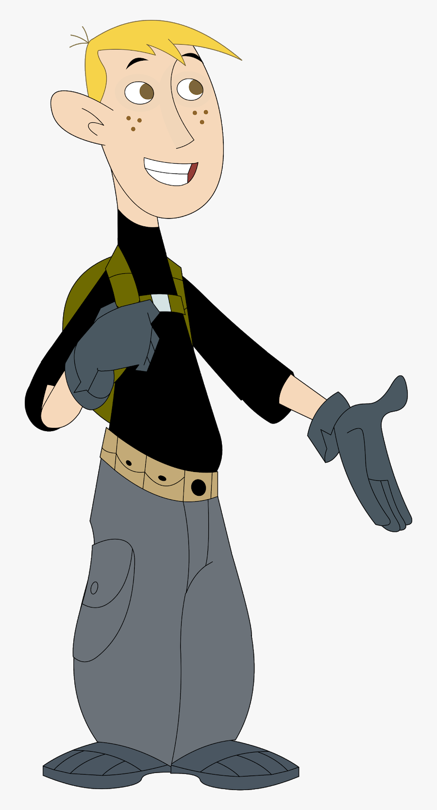 Transparent Cartoon Guy Png - Ron Kim Possible Characters, Transparent Clipart