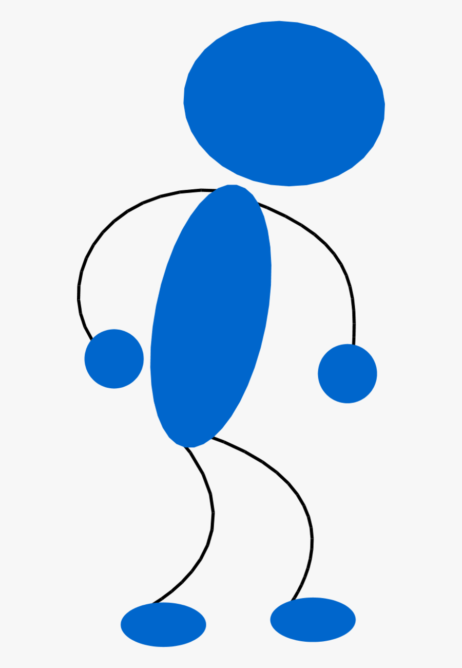 Matchstick Men Clipart - Blue Man Clipart Sad, Transparent Clipart