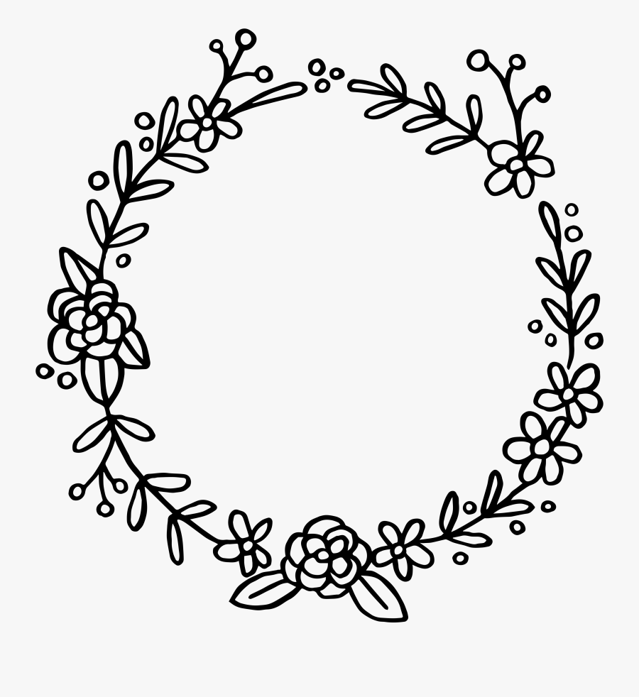 Floral Wreath Svg Free, Transparent Clipart