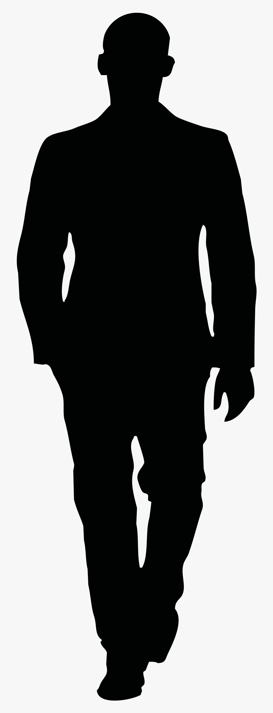 Walking Man Silhouette Png, Transparent Clipart