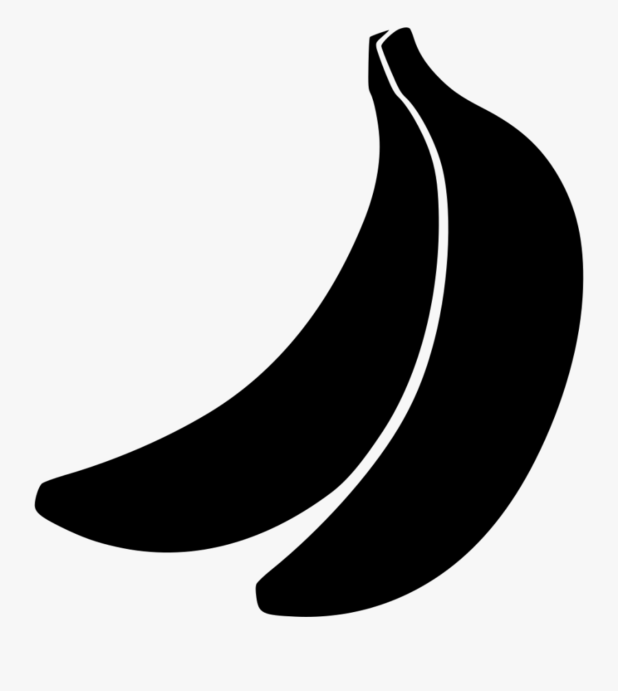 Svg Black And White Download Bananas Clipart Fresh - Banana, Transparent Clipart