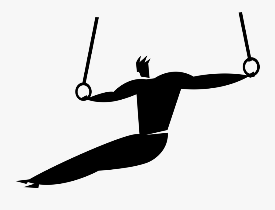 Gymnastics Routine On Rings, Transparent Clipart