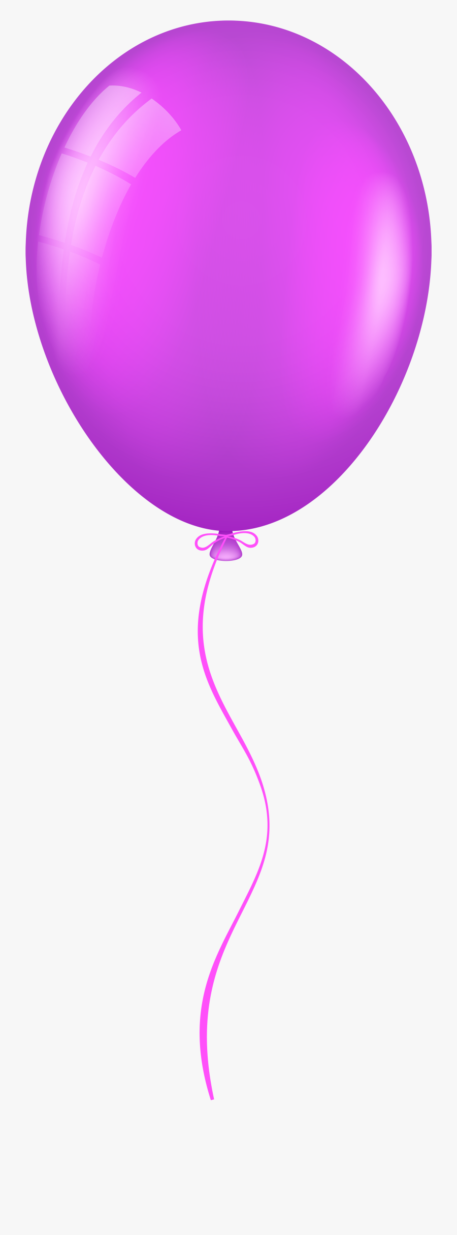 Purple Balloon Png Clip Art - Purple Balloon With Transparent Background, Transparent Clipart