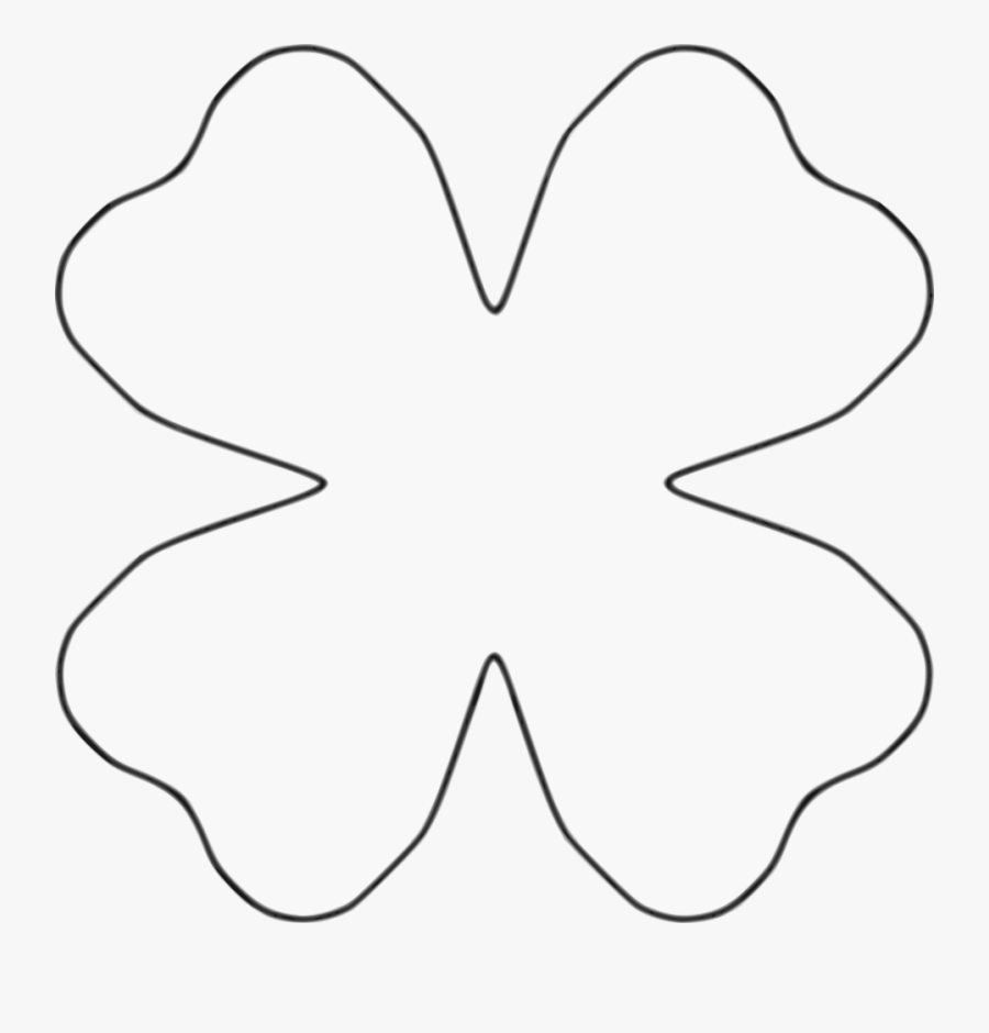 Clip Art Flower Petal Clipart Black - Line Art, Transparent Clipart