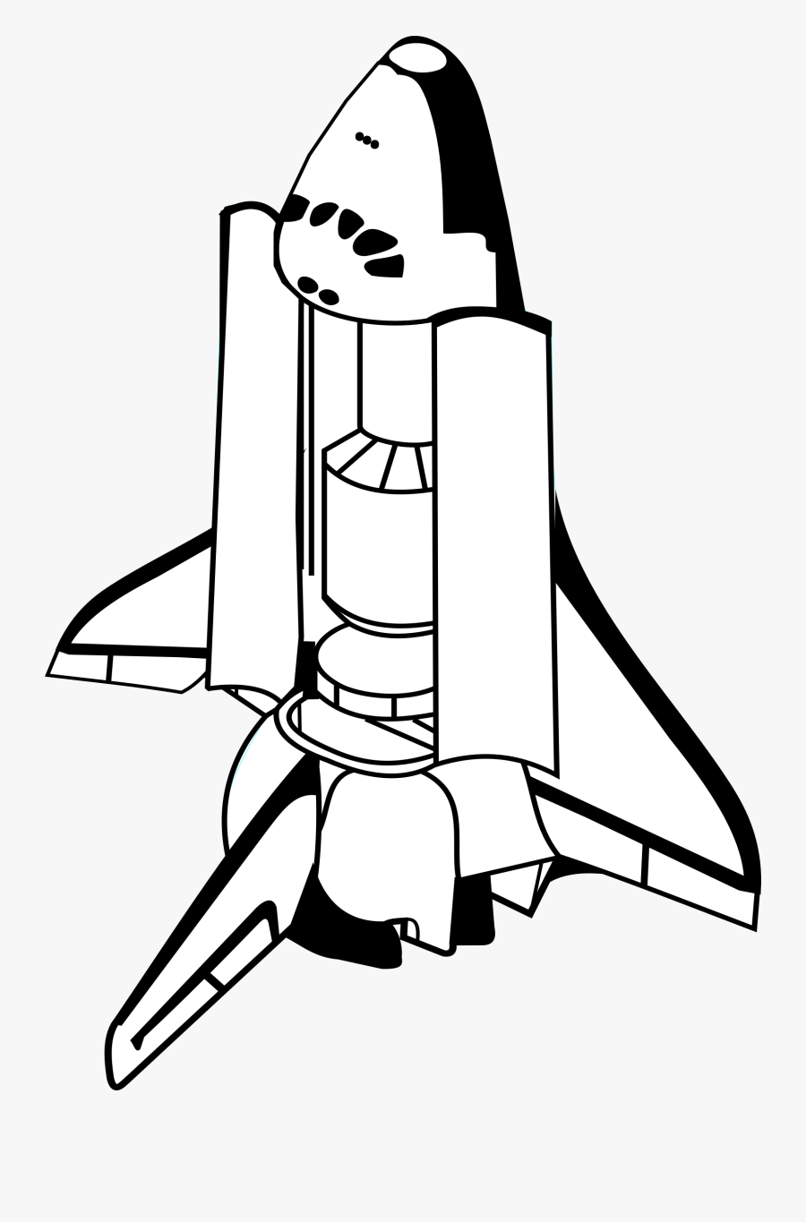 Drawing Doors Cartoon - Space Shuttle Cartoon Drawing, Transparent Clipart