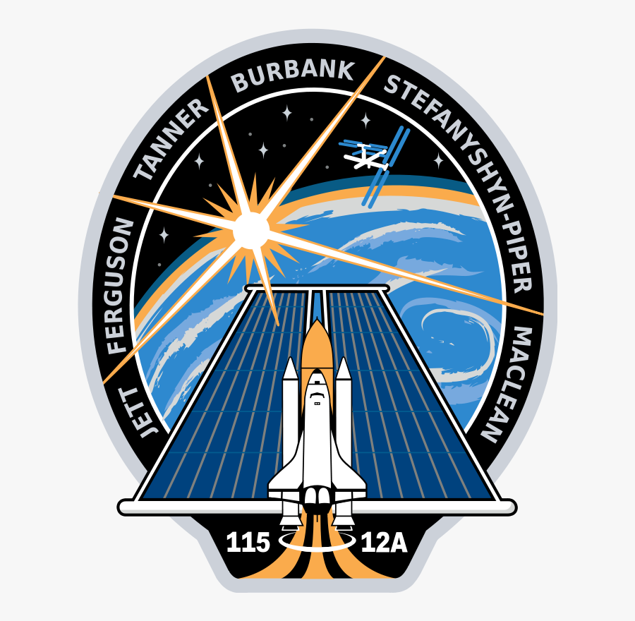 Sts 115 Patch Nasa 555px - Insignias 115 12a, Transparent Clipart