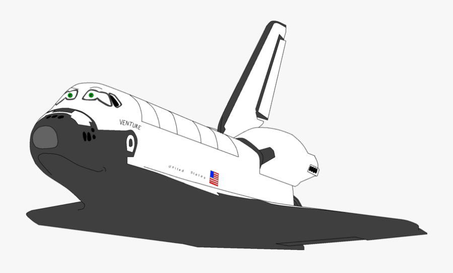 Transparent Spaceship Clipart Black And White - Space Shuttle, Transparent Clipart