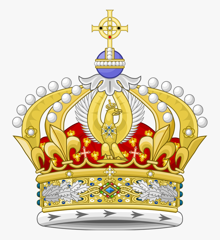 Crowns Clipart Emperor Crown - Crowned Holy Roman Emperor, Transparent Clipart