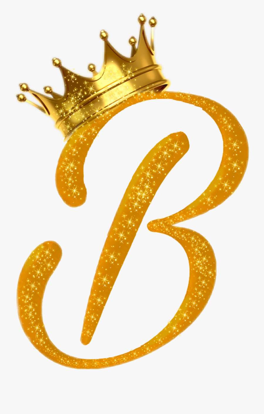 Crown Clipart Letter - Letter B With A Crown, Transparent Clipart