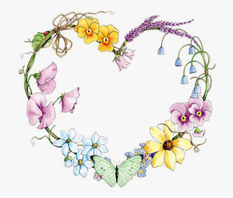 Heart Outline Clipart - Wish You A Happy Sunday, Transparent Clipart