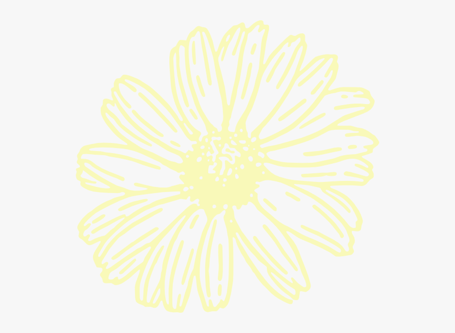 Transparent Yellow Flower Clip Art At Clker - Yellow Flower Clip Art Transparent, Transparent Clipart