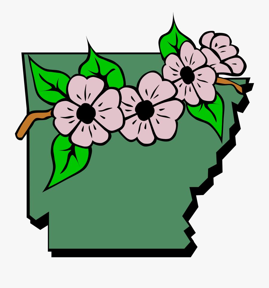 Arkansas State Map Outline - Clipart Arkansas State Outline, Transparent Clipart