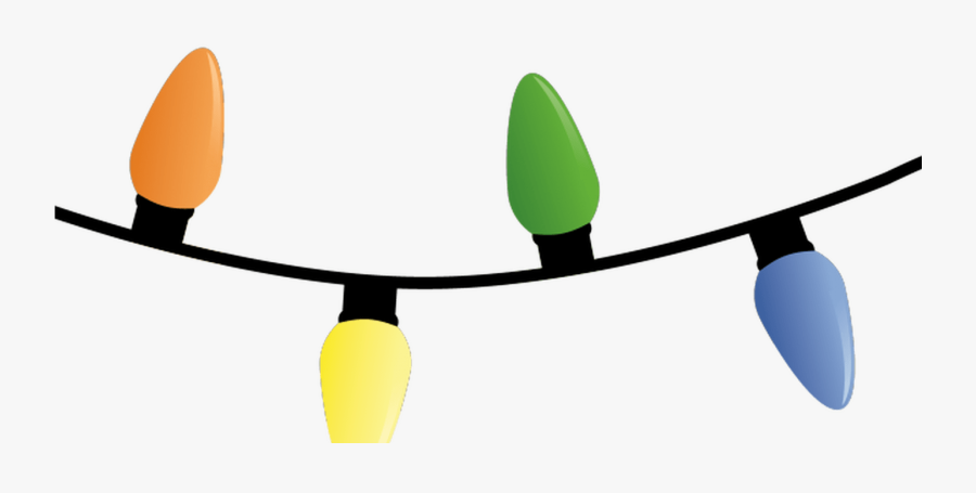 Tangled Christmas Lights Clipart Image - Christmas Light String Clipart, Transparent Clipart
