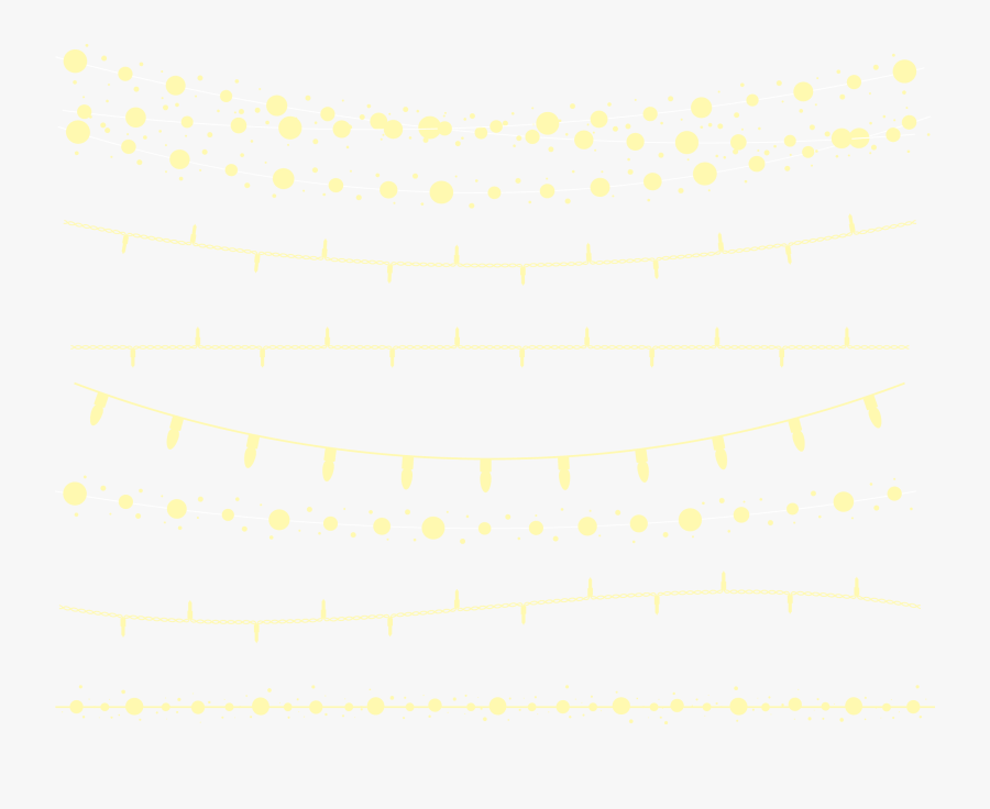 Seven String Material Lights Vector Holiday Clipart - String Lights Png Transparent, Transparent Clipart