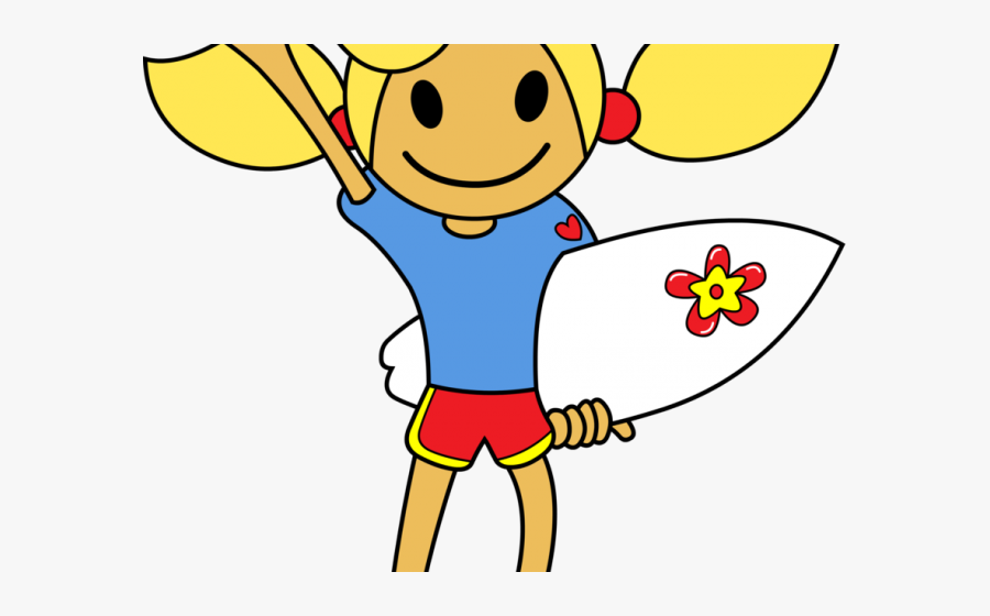 Surfer Clipart Female Surfer - Surfer Girl Clip Art, Transparent Clipart