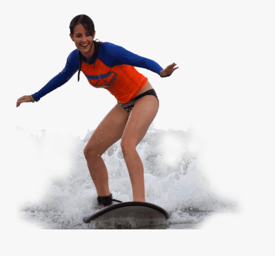 Transparent Surfing Wave Clipart - Surfer Transparent, Transparent Clipart