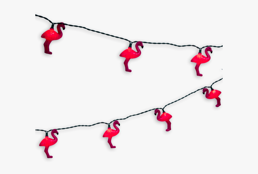Flamingo String Lights, Transparent Clipart