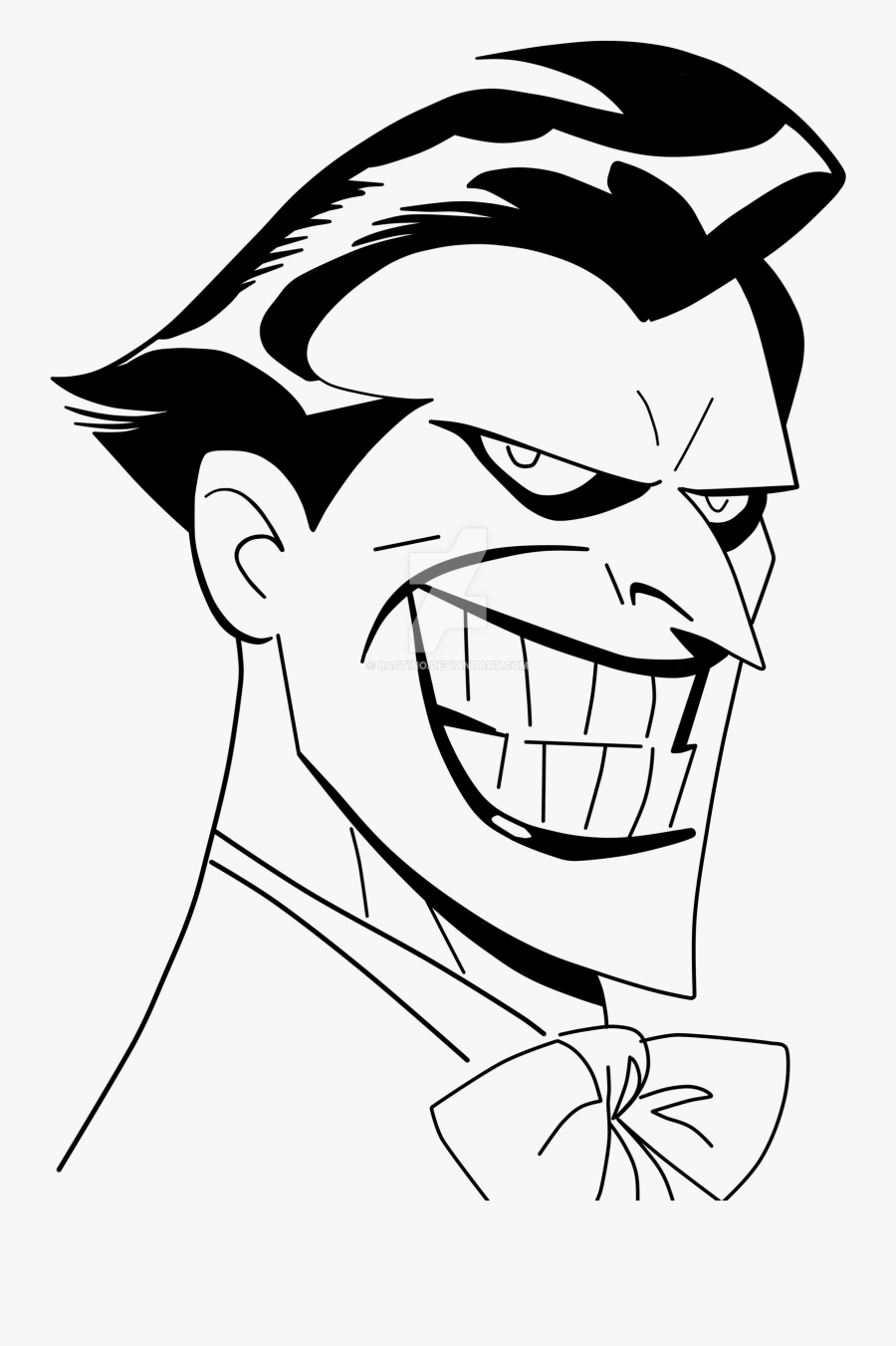 Line Drawing At Getdrawings - Joker Animated Series Drawing, Transparent Clipart