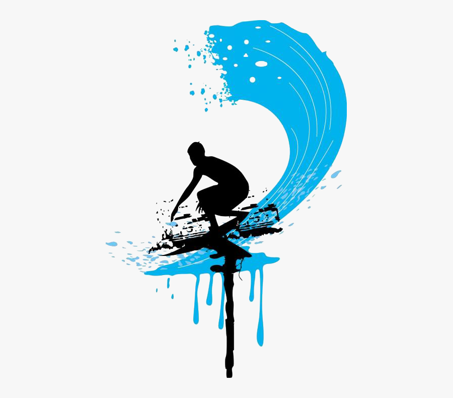 Surfing Cartoon Clip Art Wave Surf Clipart Free Transparent Clipart Clipartkey