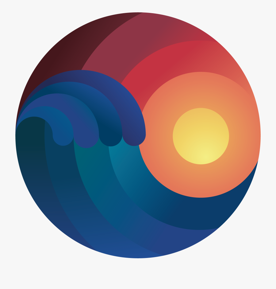 Surfer Boy Clipart - Circle, Transparent Clipart