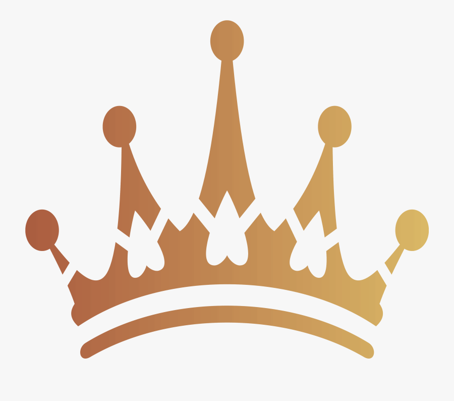 Golden Crown Design Png Download - Vector Crown Logo Design, Transparent Clipart