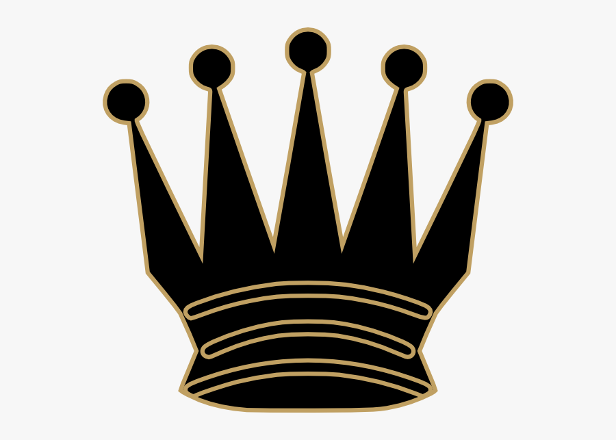 Gray Queen Crown Clip Art At Clker - Corona De Reina Ajedrez, Transparent Clipart