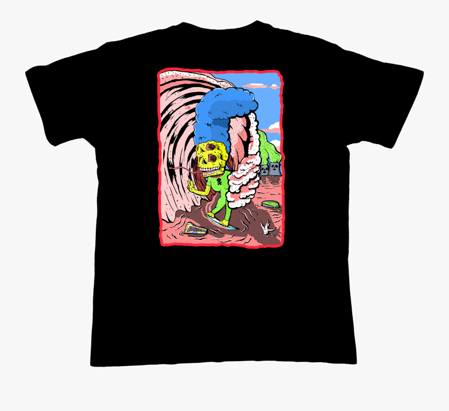 Surfer Marge Tee By Ayla The Caveman $49 Clipart , - Active Shirt, Transparent Clipart