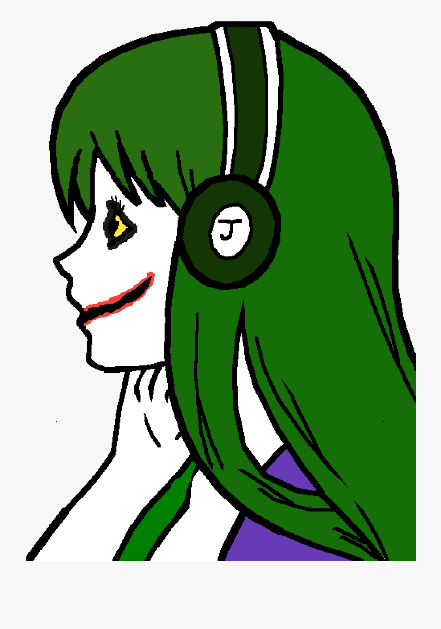 Transparent The Joker Clipart - Girl Joker Anime, Transparent Clipart
