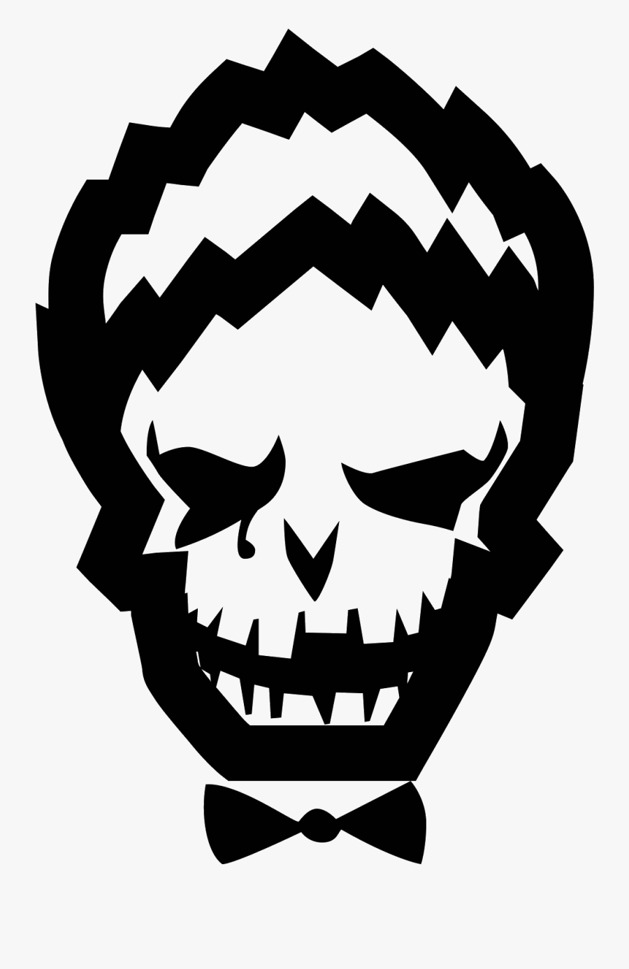Yükle Suicide Clipart Joker Face - Suicide Squad Joker Logo, Transparent Clipart