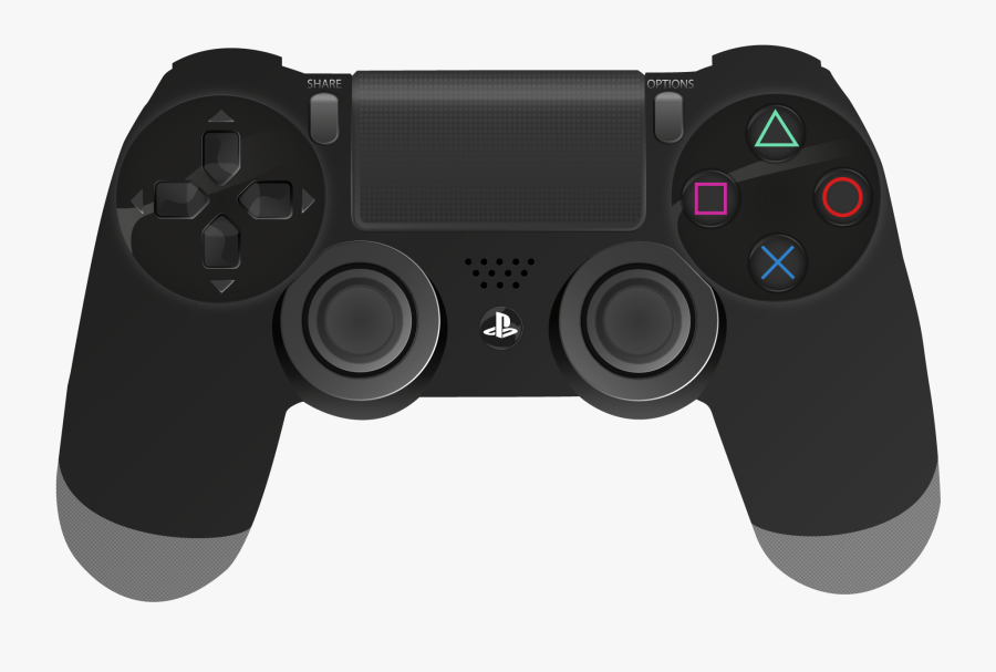 Controller Clipart Playstation 4 Controller - Dualshock 4 Png Art, Transparent Clipart