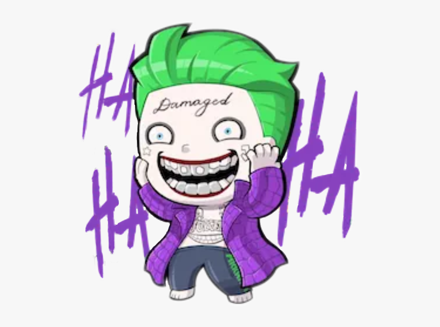 Joker Jokersmile Jokerbrother Hahaha Kelate Malaysianbo - Joker Suicide Squad Cartoon, Transparent Clipart