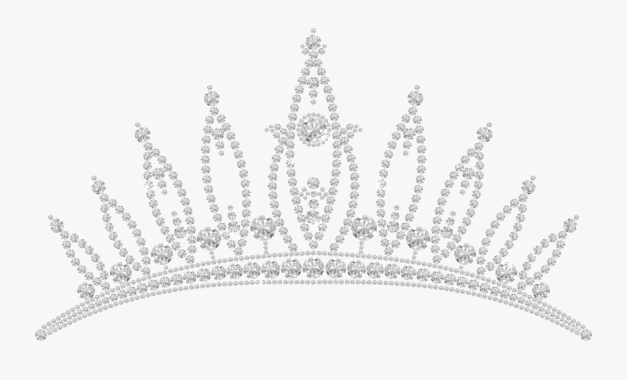 Crown Cliparts Transparent Mini - Diamond Tiara Transparent Background, Transparent Clipart