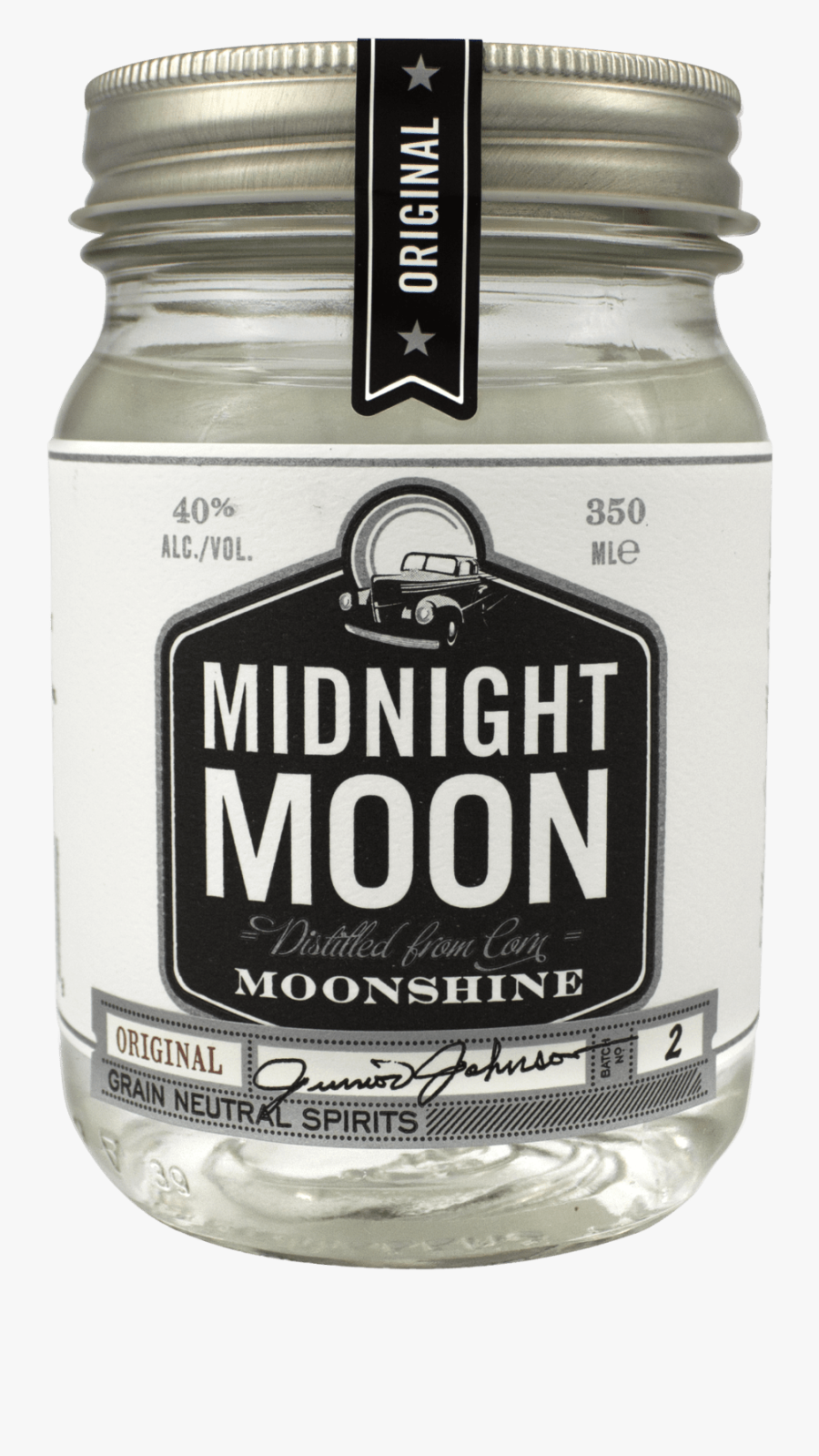 Junior Johnson's Midnight Moon Peach Moonshine, Transparent Clipart