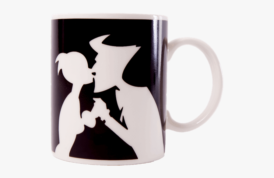 Harley Quinn And Joker Silhouette At Getdrawings - Mug, Transparent Clipart
