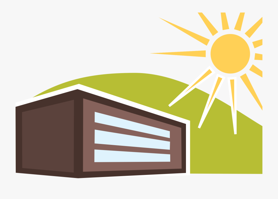 Sunny House - Vector Graphics, Transparent Clipart