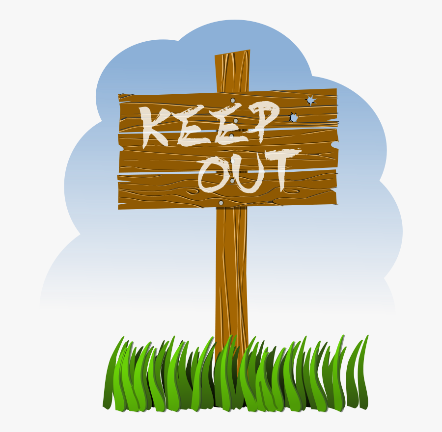 Post, Wood, Keep Out, Road, Board, Sign, Wooden - Keep Out Signs For Bedrooms, Transparent Clipart