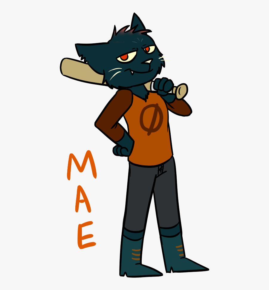 Night In The Woods - Mae Night In The Woods Art, Transparent Clipart