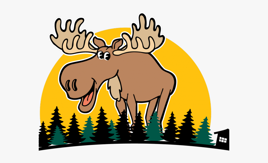 Moose Cartoon Transparent Background, Transparent Clipart