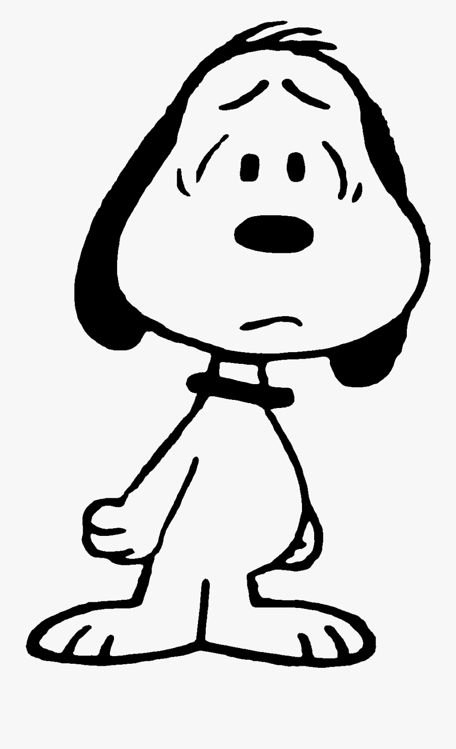 Halloween Clipart Peanuts - Snoopy Sad, Transparent Clipart