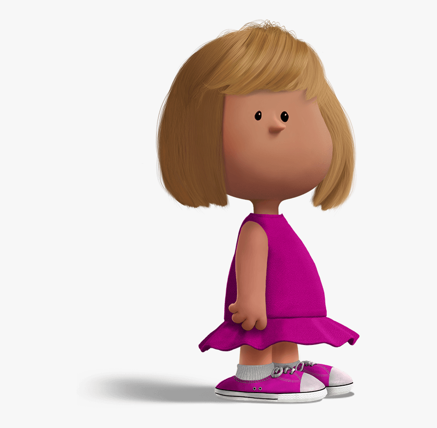Get Peanutized On Blu - Cartoon Character Little Girl Transparent Background, Transparent Clipart