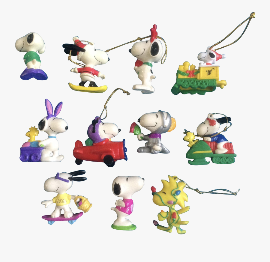 Snoopy Christmas Clipart - Vintage Christmas Toys Png, Transparent Clipart