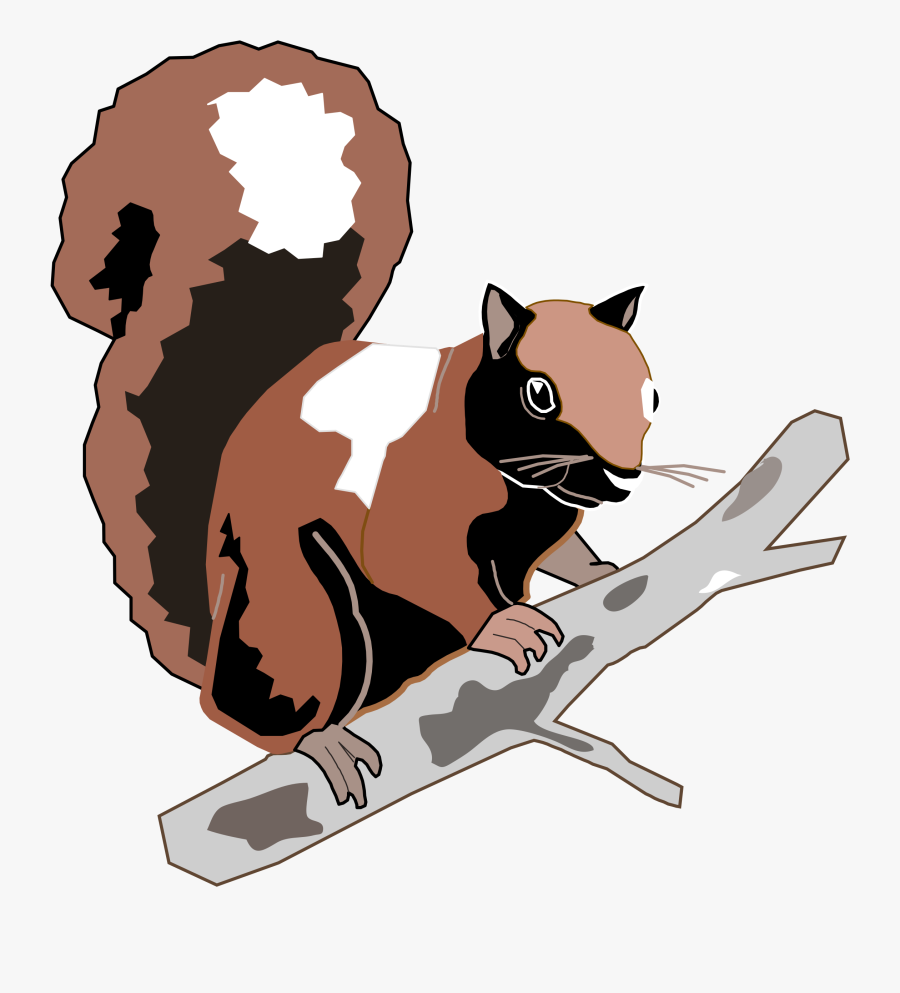 Wood Squirrel - Vektor Tupai Png, Transparent Clipart