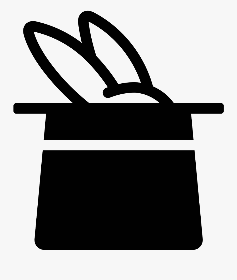 Magician Clipart Magic Bag - Rabbit In The Hat Icon, Transparent Clipart