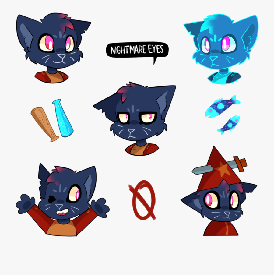 Mae Borowski Night In The Woods Sticker Sheet By Cometcrumbs - Night In The Woods Mae Fanart, Transparent Clipart