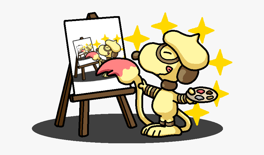 Shiny Smeargle Snoopy By Shawarmachine - Shiny Smeargle, Transparent Clipart