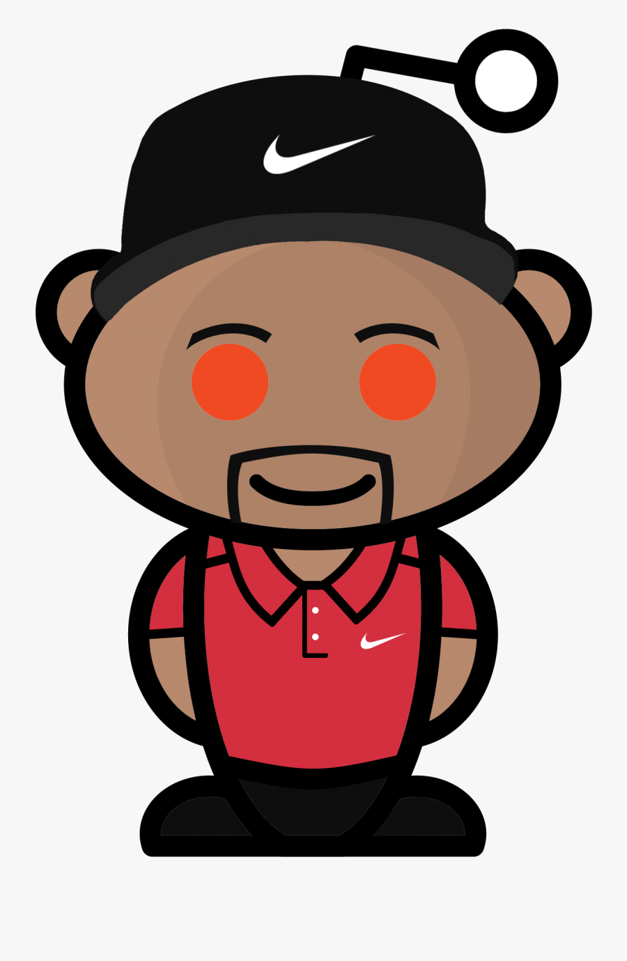 I Made A Tiger Woods Reddit Snoo - Steven Universe Snoo, Transparent Clipart