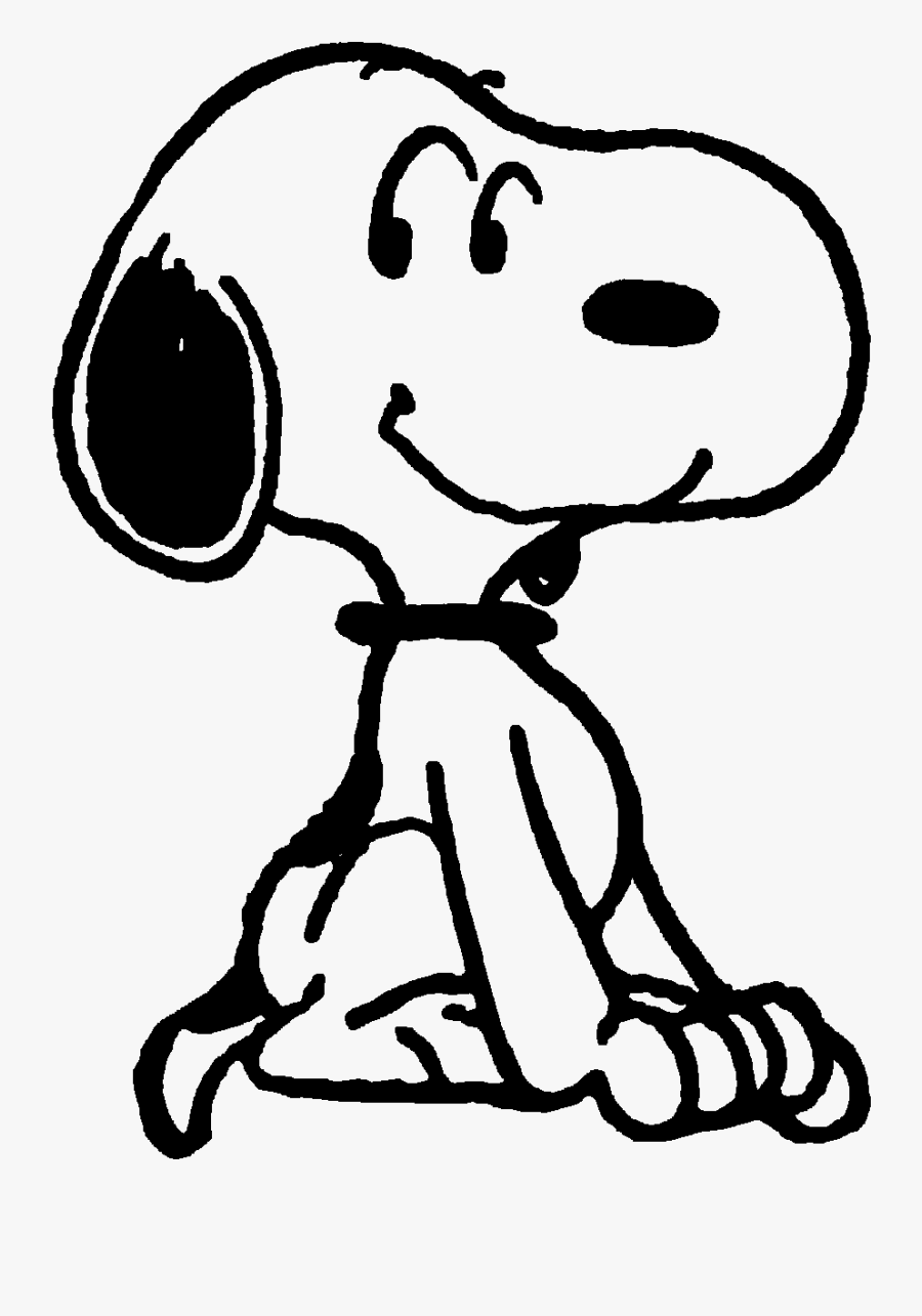 Peanuts Snoopy, Charlie Brown, Cartoons, Animated Cartoons, - Snoopy Black And White Png, Transparent Clipart